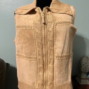 Suede vest